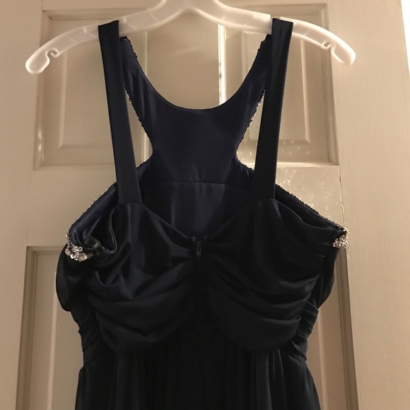 Navy Prom Dress - Picture 3 of 3