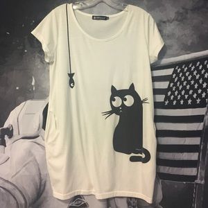 🖤Cute cat tunic w/ pockets!🖤