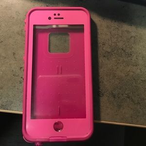 Pink life proof iPhone 6 case