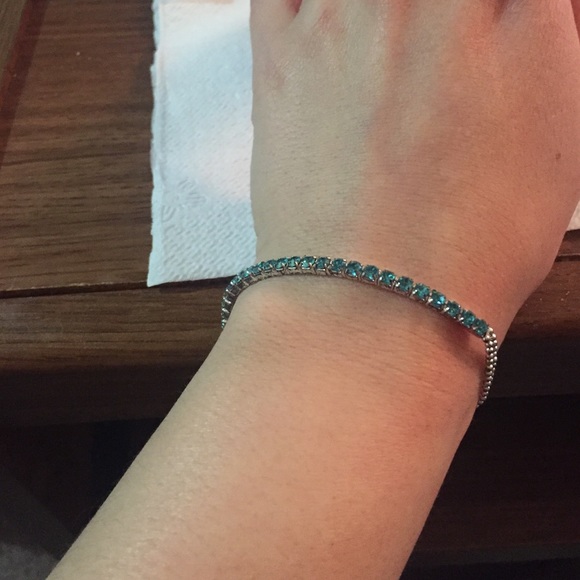 Blue Rhinestone Bracelet