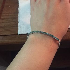 Blue Rhinestone Bracelet
