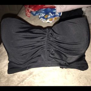 Strapless VS Swim bathing suit top Black 34DD