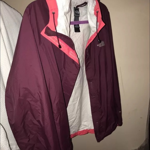North face rain coat