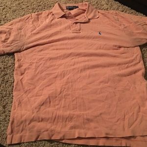 Men's salmon polo