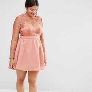 ASOS - Missguided Lace Skater Dress