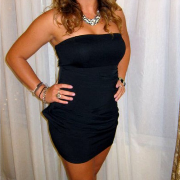 Black mini dress