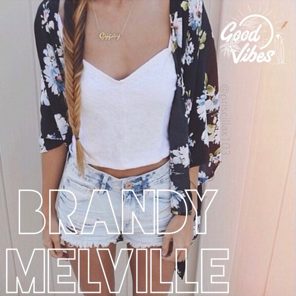 Brandy Melville Sweaters - Brandy Floral Cardigan