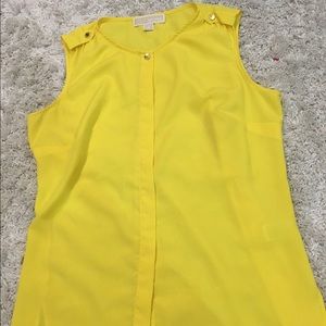Michael Kors Sleeveless Button-down