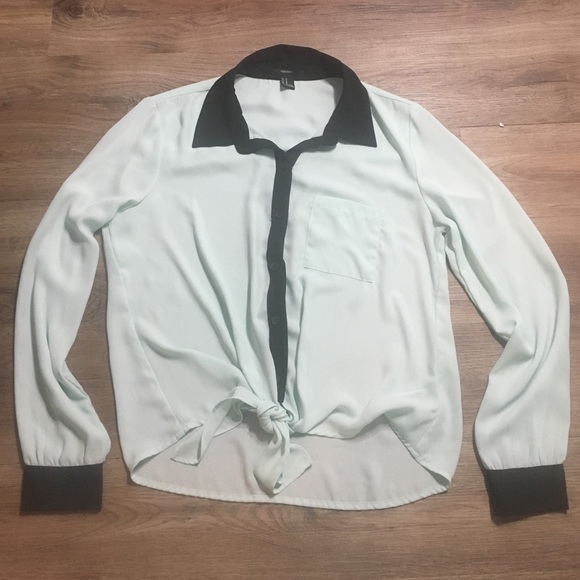 Mint green Forever 21 top