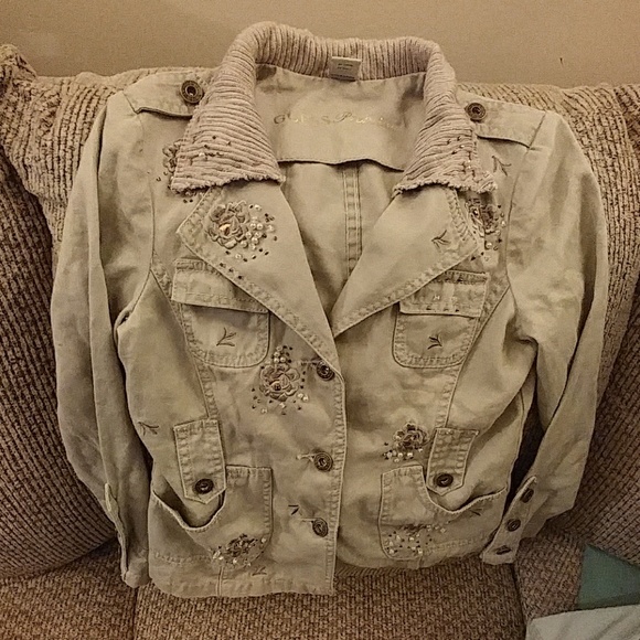 Guess Premiun Vintage olive green denim jacket