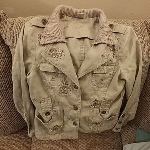 Guess Premiun Vintage olive green denim jacket