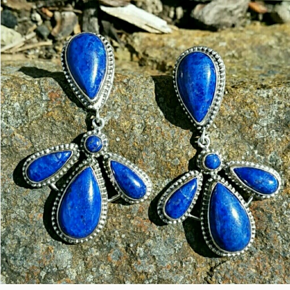 Jay King Jewelry - SOLD Lapis Jay King Sterling Silver Earrings