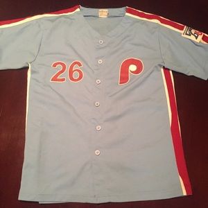 Phillies kids X-large #26 sponsored Chrysler Jeep