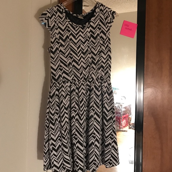 Black and white dress