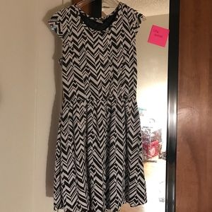 Black and white dress