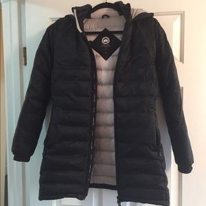 CANADA GOOSE hooded quilted down jacket