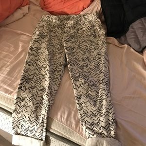 Black and white pants
