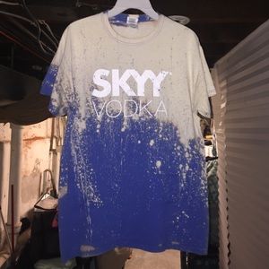 Skyy vodka bleached shirt