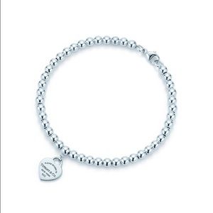 Tiffany & Co bead bracelet with bag