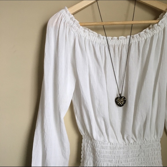 White off shoulder blouse