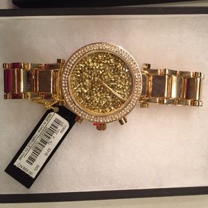 Gold brand new Bebe watch in the box , never worn!