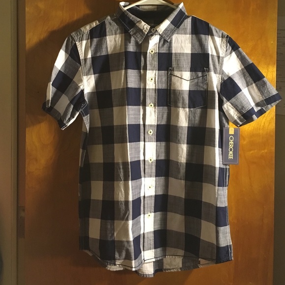 NEW BLUE & WHITE BOUS SHIRT