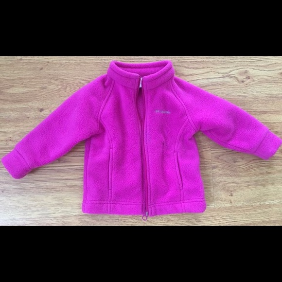 Child's Columbia Jacket. Fuchsia color. Like new.