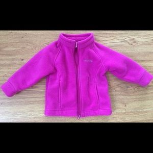 Child's Columbia Jacket. Fuchsia color. Like new.