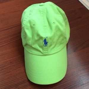Lime Ralph Lauren Polo hat