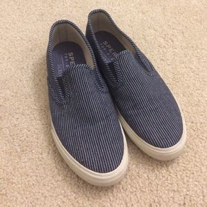 Sperry for J Crew Slip Ons like new
