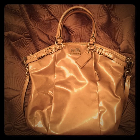 Coach Patent Leather Lindsey Satchel
