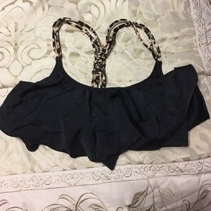 Flounce bikini top