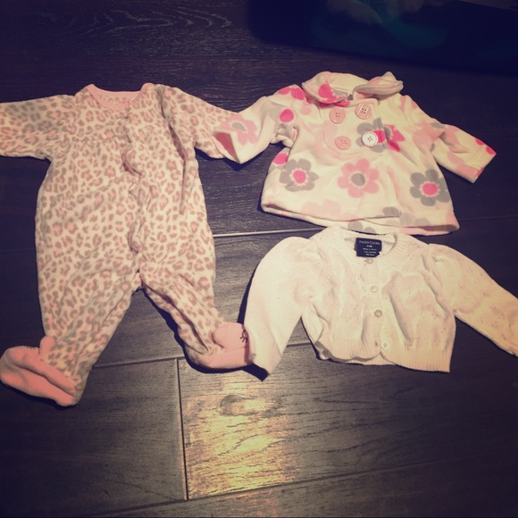 Newborn-3 month Lot including pea coat