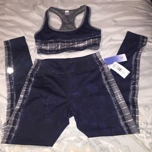 Guy Harvey workout pants and sports bra