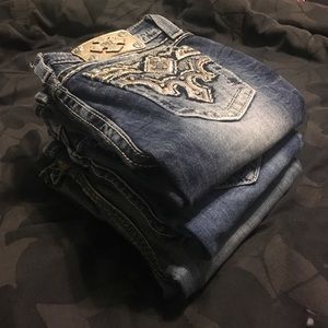 Three Embellished Jeans Bundle {Size 25}