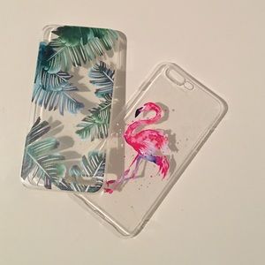 Tree and Flamingo Phone Case for 7 Plus