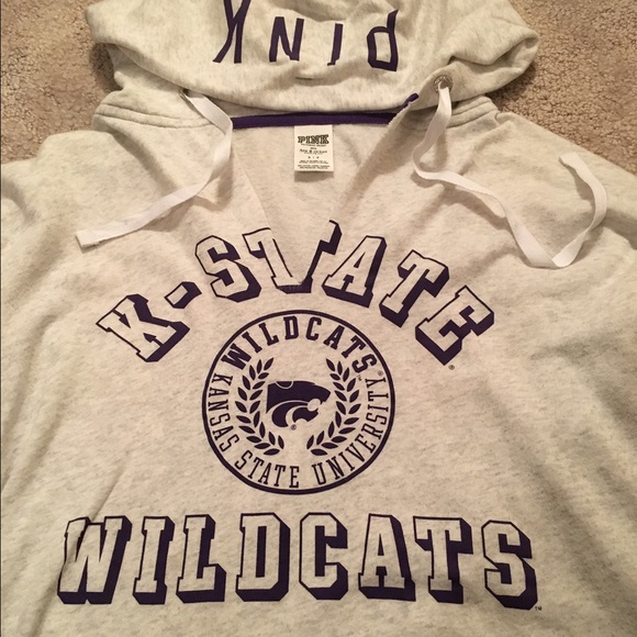 Kansas state wildcats pink hoodie