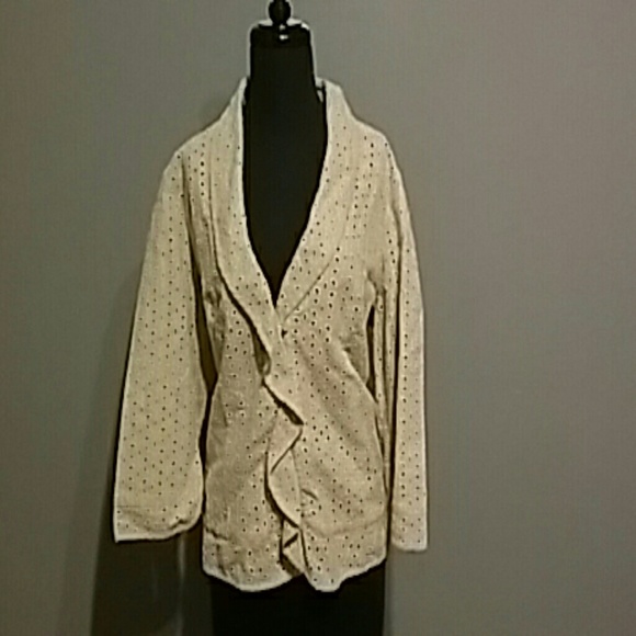 Additions by Chico's Eyelet Lace jacket - Picture 1 of 4