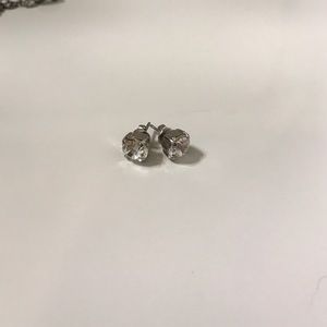Sabika clear stud earrings
