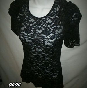 Bebe/ LACE See Through Sexy Top