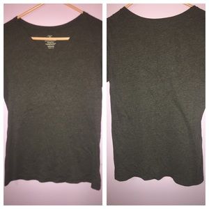 Grey V-neck shirt