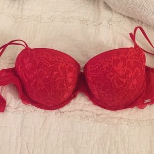 Red Lace Victoria's Secret PINK Bra