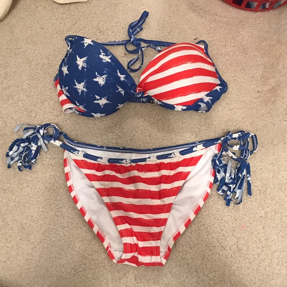 American flag bikini bottoms