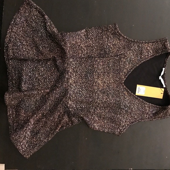 Collective Concepts Tops - FINAL PRICE REDUCTION! Glitter Peplum Top
