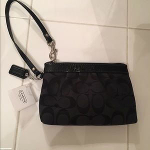 Black Coach Wristlet