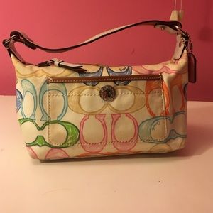 Coach bag with matching removable ribbon