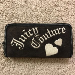 Juicy Couture Zip Around Velour Wallet