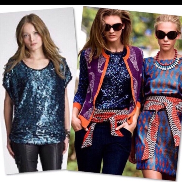 Tory Burch | Tops | Tory Burch Sequin Top | Poshmark