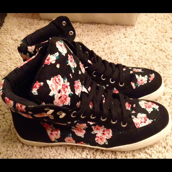 Forever 21 Floral High-Tops