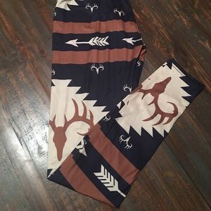 Beautiful Antler Leggings (Like LulaRoe) Medium